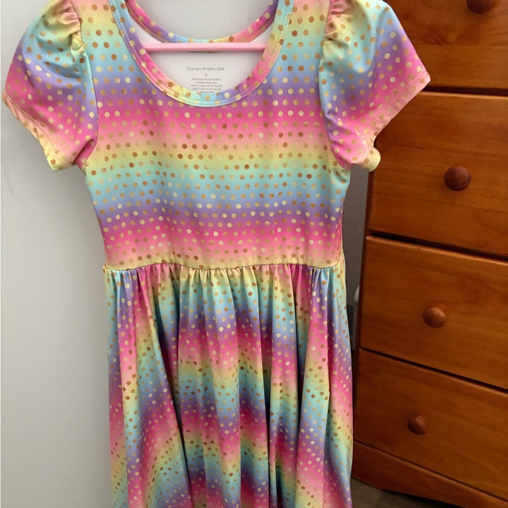 Colorful Polka Dot Kids Dress